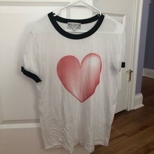 Sheer wildfox graphic tee